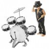wosume Kids Jazz Drum Set, Kids Drum Set Instrument de Musique éducatif Jouet pour stimuler la créativité des Enfants, pour 1