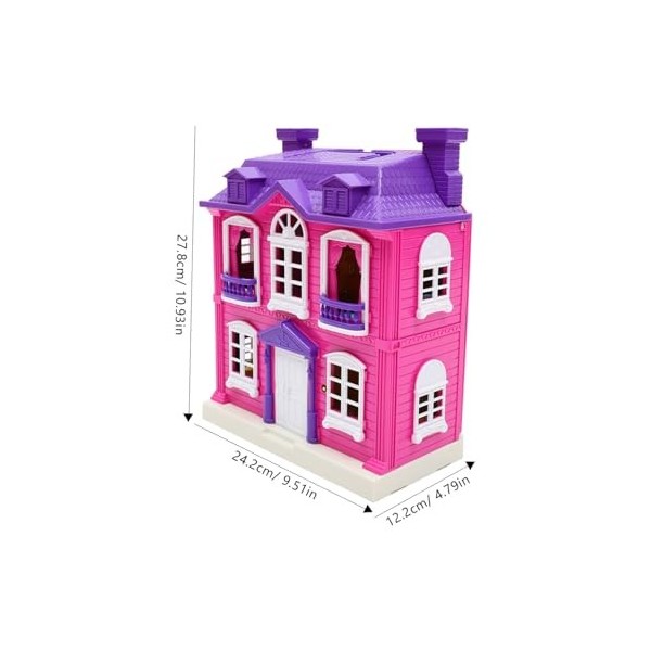 VALICLUD Salle De Jouets Princesse Maison De Poupée Jouets Faire Semblant De Jouer Maison De Poupée Bricolage Grand Château J