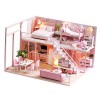 NAMOARLY 1Pc Bricolage Miniature Chambre Kit Meubles De Maison De Poupée Bricolage Mini Maison Kit Bricolage Mini Maison De P