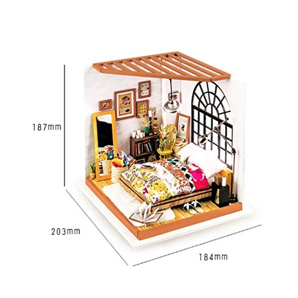 1 Pc Construisez Votre Maison De Poupée Modèle De Maison De Bricolage Jouet De Maison De Bricolage Miniature Modèle De Maison