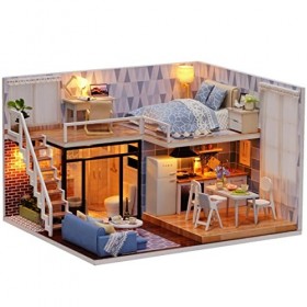 Toyvian 1 Pc Meubles De Maison De Poupée Kit Bricolage Mini Maison Accessoires De Maison De Poupée en Bois Bricolage Mini-Jou