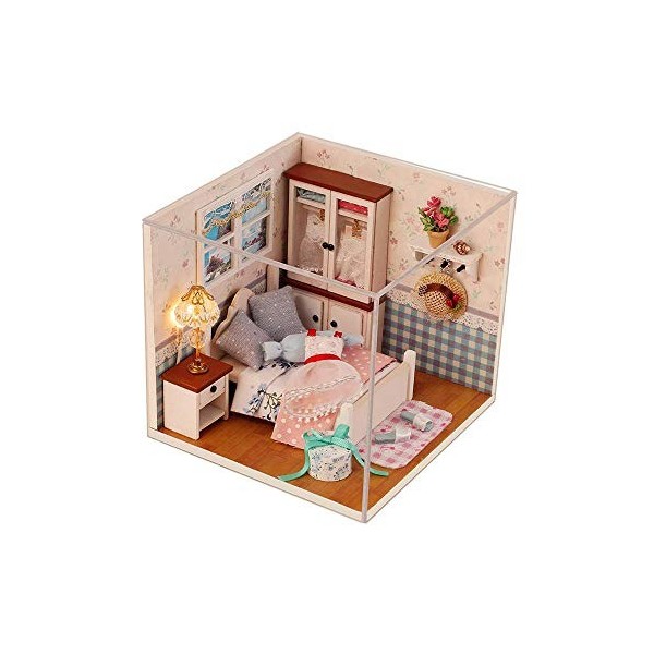 ERSD Mini bricolage maison de poupée chaud thème série série maison décoration modèle kits artisanat kits adulte Couleur : 1