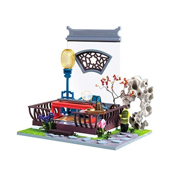 ChengBeautiful Bricolage Dollhouse DIY Kit Artesanat Miniature en Bois avec des Meubles Mini Maison de poupée for Adultes et 