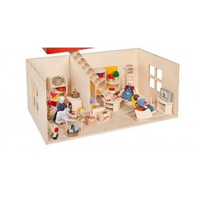 Rulke Maison de poupée avec Balcon, Rulke23211, Multicolore