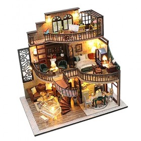 Folpus de Construction de Maison de Poupée 3D Miniature pour Enfants et Passionnés dArtisanat