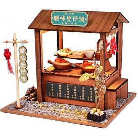 SEESEE.U Mini Maison de poupée - Mini Maison en Bois pour Construire des Jouets Mignons - Mini Kits de modèles Mignons à la M