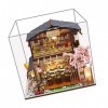 maison miniature - Mini maison étanche à la poussière - Tiny House DIY Kits avec ampoules LED, kits bricolage pour femmes et 