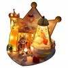 WonDerfulC - Maison de poupée miniature en bois 3D - Échelle 1:12 - Assemblée pour enfants - Cadeau danniversaire pour garço