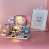 Voluxe Kit de Maison de poupée, Belle Maison de poupée Miniature de café de Maison de poupée dassemblage pour des Enfants po