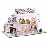 Perfeclan Petite Maison en Bois Ensemble Cadeau Romantique Maison de poupée Maison Miniature Bricolage cabane Maison de poupé