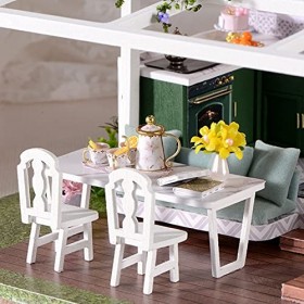 Maison de poupée de Jardin, kit de Maison de poupée Bricolage Artisanat Parfait cultiver la Concentration 1:24 Vraies proport