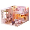 ibasenice 1Pc Maison De Poupée Meubles Miniature Meubles Mini Jouet DIY Miniature Chambre Kit DIY Mini Maison Kit DIY Mini Ma