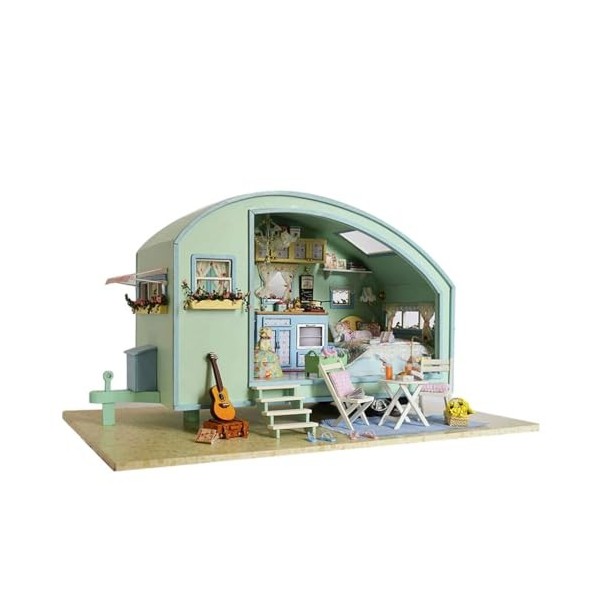 wisoolkic Kits de Maison de poupées Miniatures de décoration, Ajoutez du Charme à nimporte Quelle pièce, Maison de poupées e