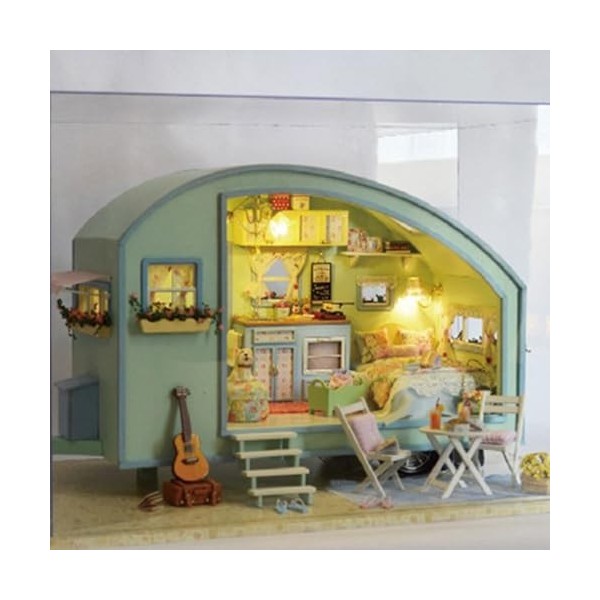 wisoolkic Kits de Maison de poupées Miniatures de décoration, Ajoutez du Charme à nimporte Quelle pièce, Maison de poupées e