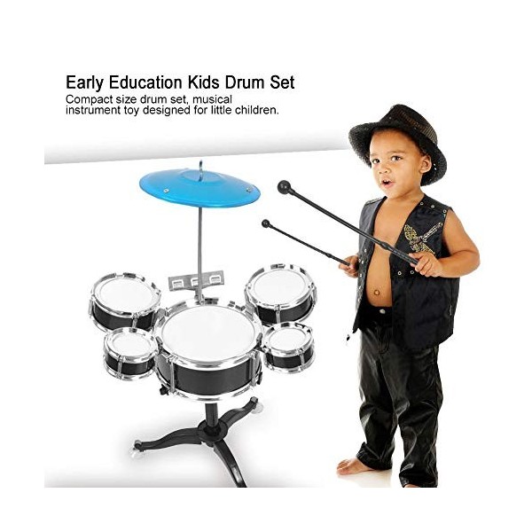 Kit de Batterie Débutants Drum Kit Instrument de Musique pour Les Enfants Puzzle Jouets pour Enfants