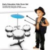 Kit de Batterie Débutants Drum Kit Instrument de Musique pour Les Enfants Puzzle Jouets pour Enfants