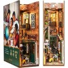 Puzzle en bois 3D, Kit de maison de poupée miniature à faire soi-même avec meubles LED Kit de maison de poupées miniatures Ét