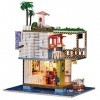 Kit de maison de poupée miniature bricolage, maison en bois créative assemblée maison de poupée bricolage à la main Mini appa