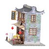 ibasenice 1Pc Bricolage Cottage Faire Semblant Bricolage Maison De Jouet Maison en Verre Ornement Train Paysage Maisons Poupé