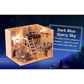 DIY Kit de modèle de maison de poupée en bois, salle dartisanat miniature avec meubles et accessoires, décoration de la mais