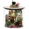 Kisoy Maison de poupée miniature romantique et mignonne à faire soi-même - Cadeau parfait pour les amis, les amoureux et la f