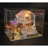 Bricolage Miniatures Maison De Poupée Kits Dartisanat Puzzle en Bois Lumière LED Kit De Meubles Maisons De Poupée pour Anniv