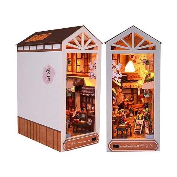 Kit DIY Book Nook - Maquette 3D Ville Balnéaire Avec LED Pour Étagère