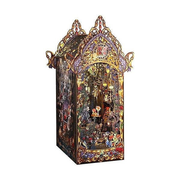 Modèle éducatif Kit de coin de livre à faire soi-même, coin de livre for maison de poupée for décoration détagère, serre-liv