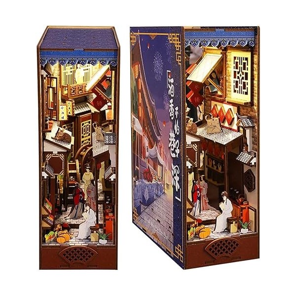 Modèle éducatif Kit de coin de livre à faire soi-même, coin de livre for maison de poupée for décoration détagère, serre-liv