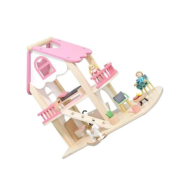 Toyvian 1Pc Jouets De Maison De Poupée Puzzle en Bois Jouets Éducatifs pour Enfants Miniatures Jouet À Thème Chambre Cadeau D