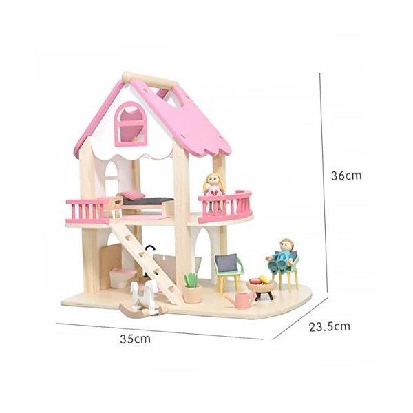 Toyvian 1Pc Jouets De Maison De Poupée Puzzle en Bois Jouets Éducatifs pour Enfants Miniatures Jouet À Thème Chambre Cadeau D