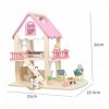 Toyvian 1Pc Jouets De Maison De Poupée Puzzle en Bois Jouets Éducatifs pour Enfants Miniatures Jouet À Thème Chambre Cadeau D