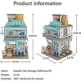 Puzzle 3D DIY Kit Maison Poupée Miniature Serre-Livres Personnalisé Modèle Construction Dispositif Douverture Automatique du