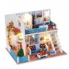 DIY Mini Dollhouse For adultes et miniatures en bois Adolescent Dollhouse Kits Modèle avec LED et Mobiliers Artesanat Maisons