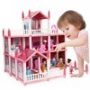 ABOOFAN Fille Jouets Maison De Poupée Enfants Jouets Enfant en Bas Âge Jouets Manoir Playhouse Enfant Playhouse Bâtiment Poup