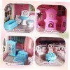 ABOOFAN Fille Jouets Maison De Poupée Enfants Jouets Enfant en Bas Âge Jouets Manoir Playhouse Enfant Playhouse Bâtiment Poup