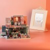Shanrya Maison de poupée de café, kit de Maison de poupée Kit de Construction de Maison Miniature pour Enfants pour café