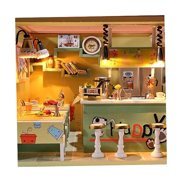 Toyvian Maison De Poupée en Bois Mini Enfant Jouet en Bois