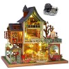 Maison de poupée miniature 3D en bois - Kit de meubles de construction de loft de la jungle - Jouet artisanal - Mini décorati