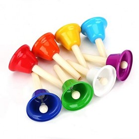 Onewer Clochettes pour bébé Clochettes pour Enfants Clochettes Musicales, clochettes, Note Jouet Musical Cloche à Main, pour 