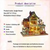 Maison de poupée miniature avec meubles, kit de maison de poupée en bois avec musique, échelle 1:24, pièce créative pour cade