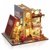 JTBDWOSK Maison De Poupée Miniature avec Meubles, Maison Miniature avec Musique, Maison De Poupée en Bois pour Adultes, Cadea