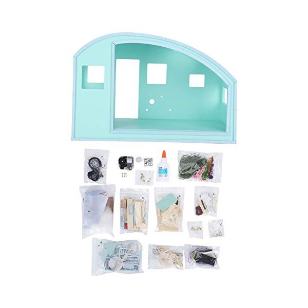 XIASABA Dollhouse DIY Mini Cabine, Mini Meubles en Bois avec Mouvement Musical, Mini Meubles Jouets De Construction, Cadeau d