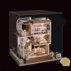 Kit De Maison De Poupées Miniatures, Puzzle 3D, Kit Dartisanat Miniature En Bois Avec Meubles Et Lumière LED, Cadeaux Danni