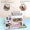 DIY Miniature Sunshine Floats Modèle Botanical Garden Flower House DIY 3D Kit De Maison en Bois Green House Flower Shop pour 