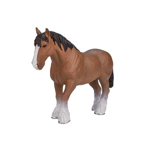 Mgm - 387070 - Figurine Animal - Cheval Clydesdale Marron Alezan Xl - 10 X 14 Cm