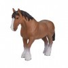 Mgm - 387070 - Figurine Animal - Cheval Clydesdale Marron Alezan Xl - 10 X 14 Cm