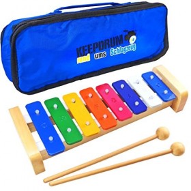 keepdrum kgs1 Glockenspiel pour enfants avec maillet en bois + Sac de transport Mo de 01