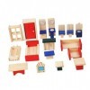 Toyvian 1 Ensemble en Bois pour Enfants Salle De Jouets Jeu De Rôle pour Cabane Exquise Petit Jeu Accessoires Assemblage Vill