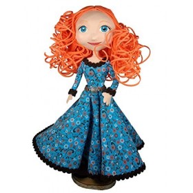 Poupée en mousse - Fofucha - Déco chambre fille princesse - figurine fille - poupée dart - 38 cm - idée cadeau pour fille